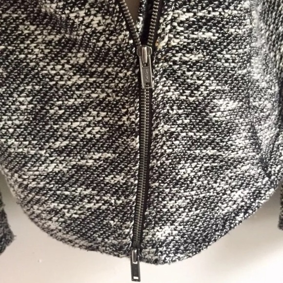 SATURDAY SUNDAY (Small) Marled Knit Moto Blazer - Picture 4 of 8